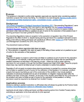 Woodland Removal for Peatland Restoration 